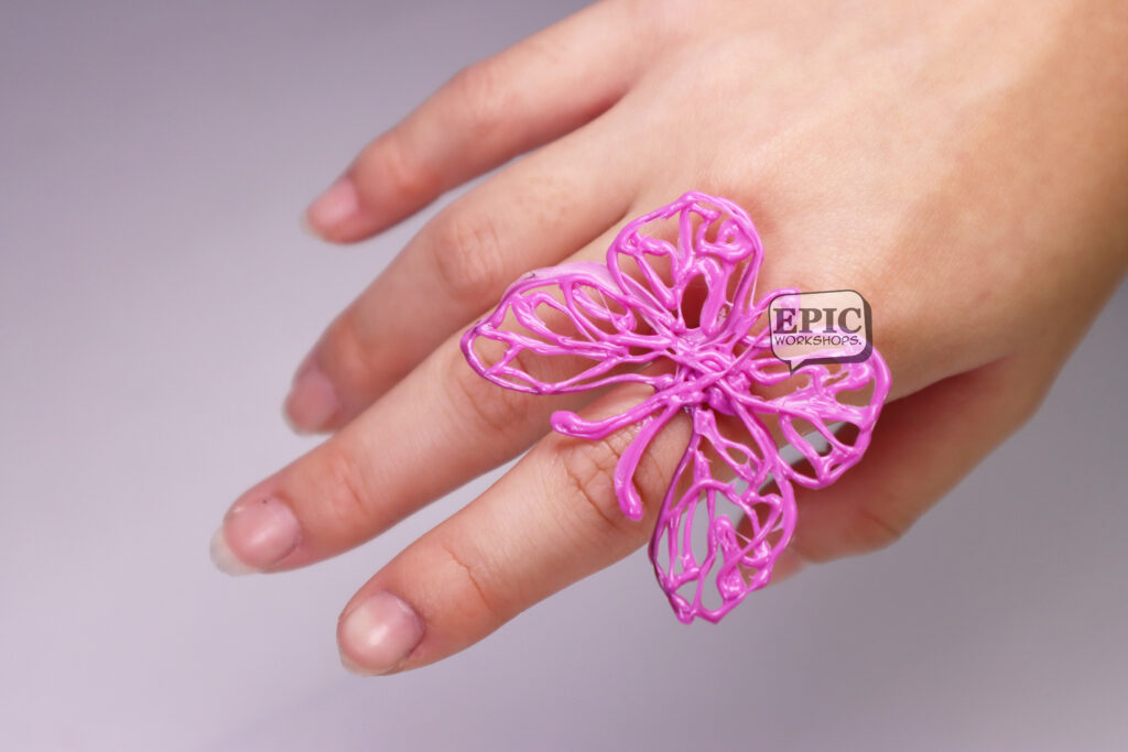 how to make a ring out of a 3d pen
